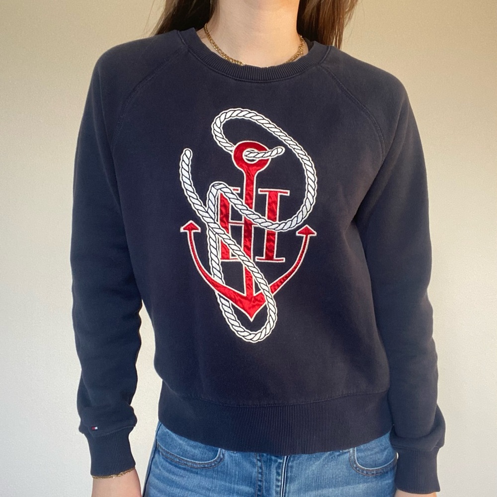Tommy Hilfiger x Gigi Hadid Navy Anchor Sweatshirt